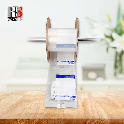 شعار مخصص أكياس LDPE مثقوبة مفتوحة مسبقًا على لفة للآلات الآلية