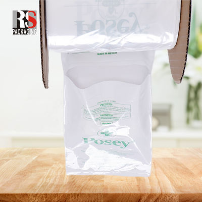 أكياس البلاستيك الواضحة من نوع LDPE المفتوحة مسبقًا على لفة جانبية