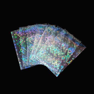 أكمام حماية سطح السفينة المطبوعة خصيصاً لـ Yugioh MTG لعب بطاقات شفافة