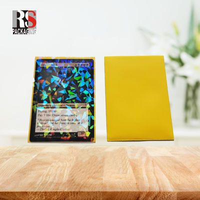 أكمام حماية سطح السفينة المطبوعة خصيصاً لـ Yugioh MTG لعب بطاقات شفافة