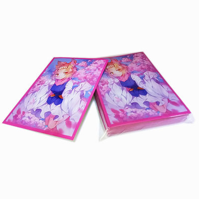 صافي مخصص بطاقة بلاستيكية MTG الأكمام بطاقة تداول TCG Yugioh الحماية