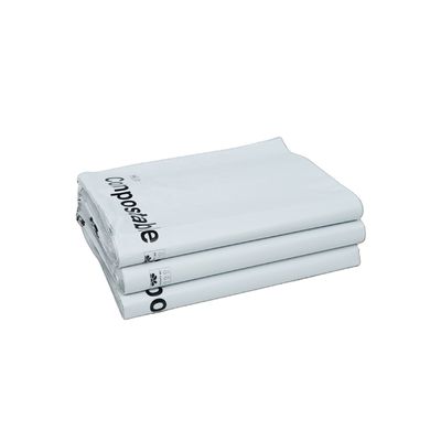 حقيبة شحن بلاستيكية بيضاء من نوع LDPE لملابس تعبئة مخصصة