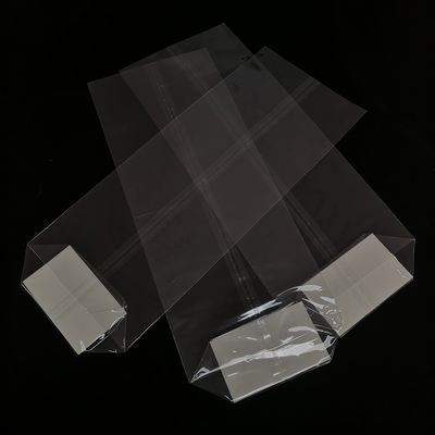 أكياس بلاستيكية ذات أسفل مربع من نوع Poly Opp Cross Block أكياس تغليف الغذاء القابلة لإعادة الإغلاق
