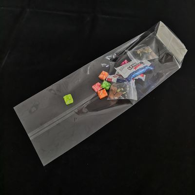 أكياس بلاستيكية ذات أسفل مربع من نوع Poly Opp Cross Block أكياس تغليف الغذاء القابلة لإعادة الإغلاق