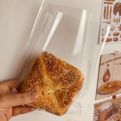 الغذاء الصناعي OPP LDPE كيس الخبز ويكيت كيس الخبز الطباعة المخصصة لتخزين المخبز