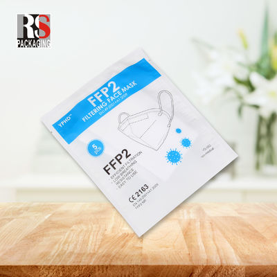 RS31-1 3 طبقات كيس بولي ملمع بلاستيكي زيب قفل كيس التعبئة والتغليف لقناع الوجه