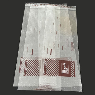 Custom Micro Perforated OPP Heat Seal Gravure Printing Fresh Green Vegetable Sandwich Packaging Bag