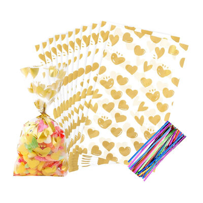 تحميل هدية مطبوع حسب الطلب كيسات الحفلات الحلوى الحلوى الكعك البلاستيكية كيسات التخزين