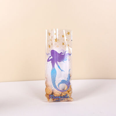 بيع ساخن طباعة مخصصة واضحة كيس التشيلو الحلوى العصارة الهلام الحفلة عيد الميلاد غنائم حزم الحقائب