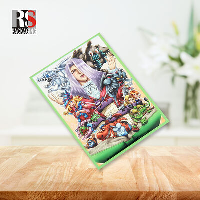 درع 66mmx91mm هولوغرافي لعبة الأنيمي يوجيوه التداول Tgc الحدود السوداء بطاقات الأكمام