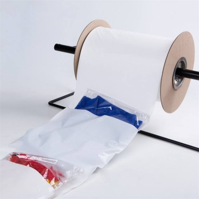 أكياس بولي إيثيلين ذاتية التعبئة LDPE شفافة مخصصة على شكل لفائف للتعبئة والتغليف